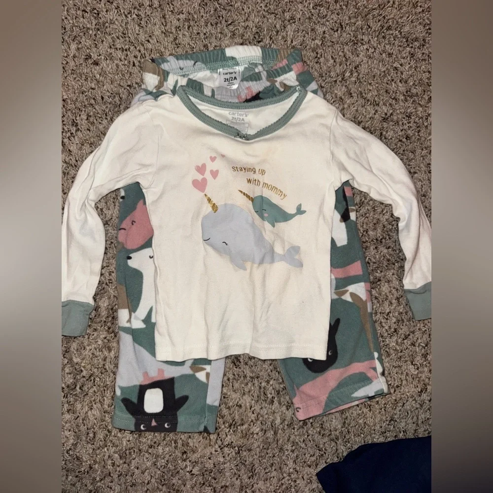 Toddler and baby pajamas - 7 pieces